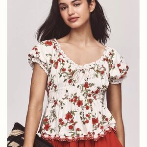 Maeve Anthropologie Floral Blouse NWT Small